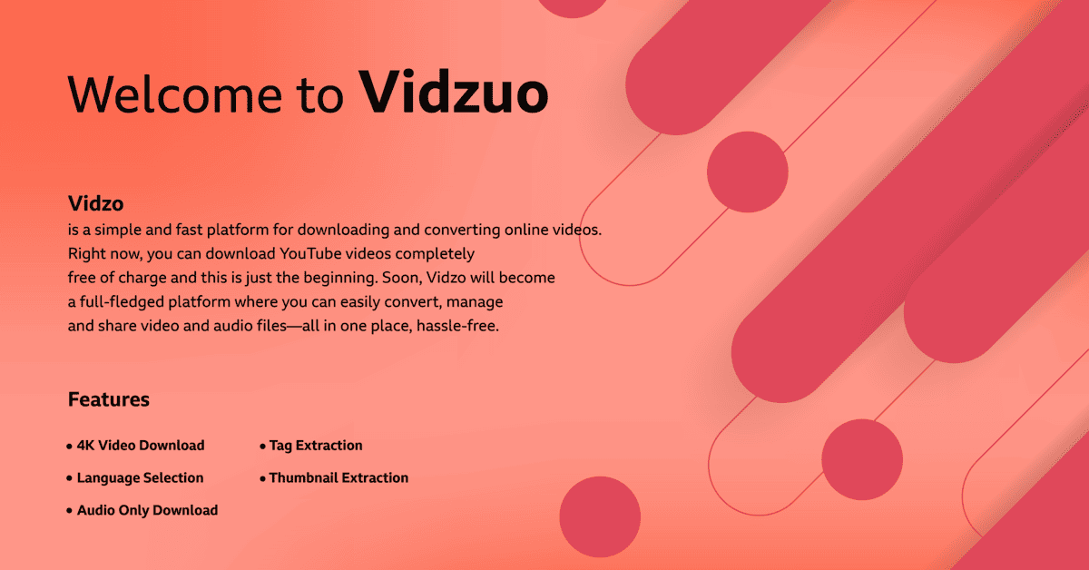 Welcome to Vidzuo