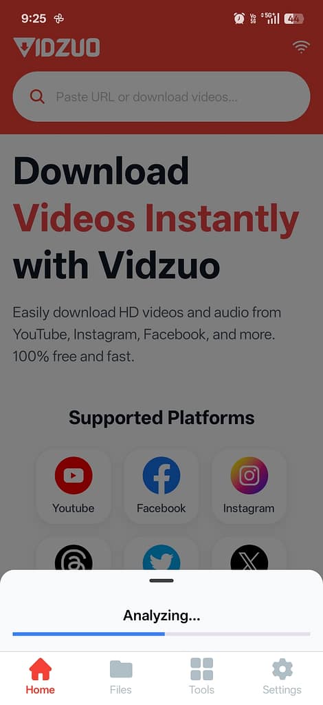 Vidzuo analyzing YouTube video