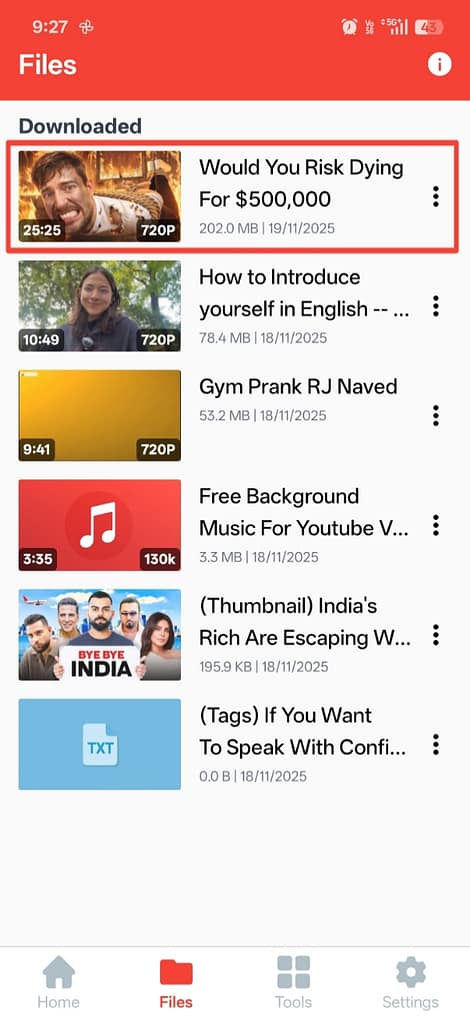 Watch downloaded YouTube videos offline with Vidzuo app